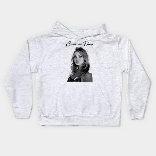 Cameron Diaz Kids Hoodie by Knockbackhaunt